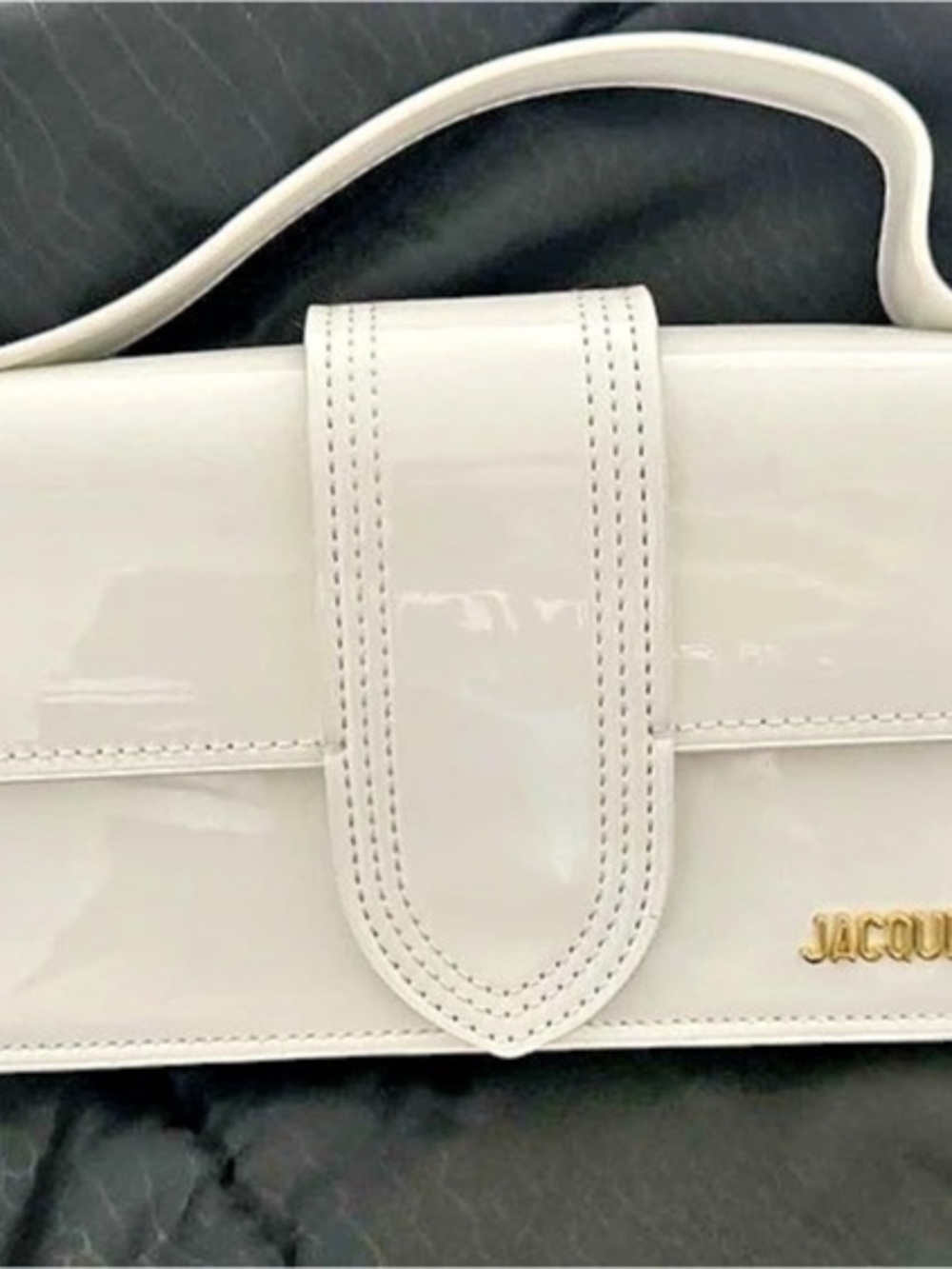 Jacquemus Le Bambino Long White Mini Bag